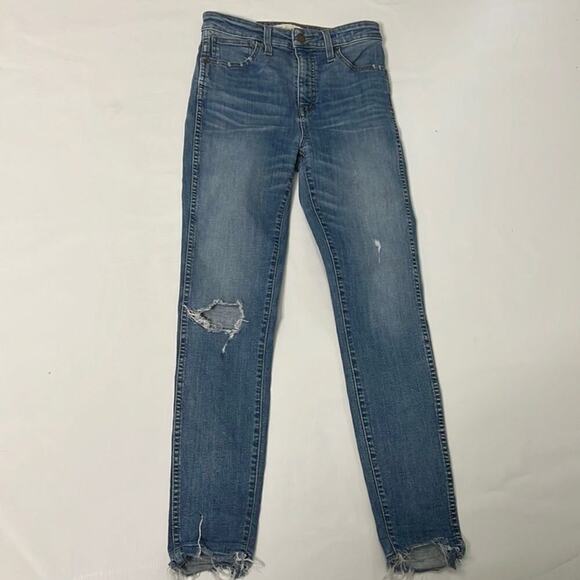 MADEWELL CURVY HIGH-RISE SKINNY JEANS SIZE 27 - Picture 2 of 12